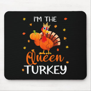 Tapis De Souris La Reine Turquie Thanksgiving Turquie Automne L