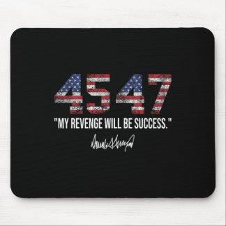Tapis De Souris La revanche sera un succès Drapeau américain Trump
