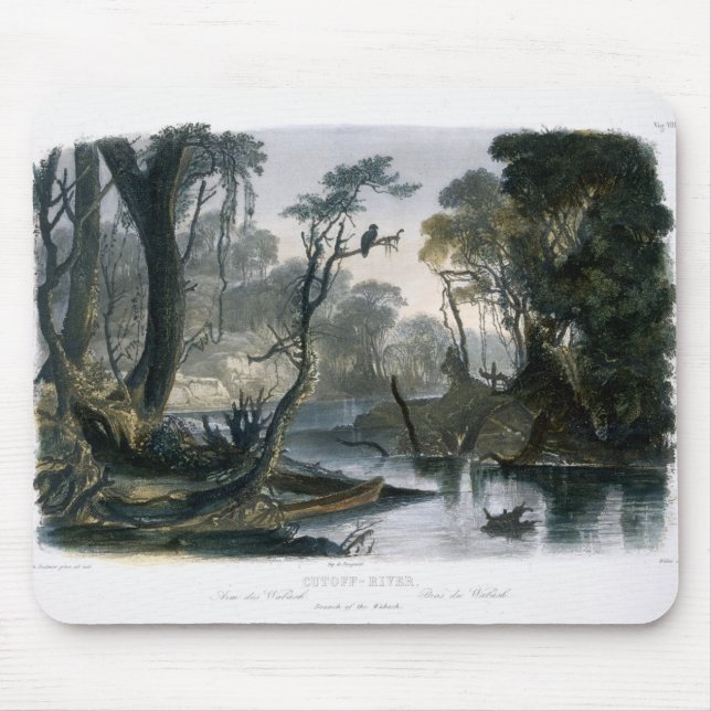 Tapis De Souris La rivière de coupure, branche du Wabash, plaquent (Devant)