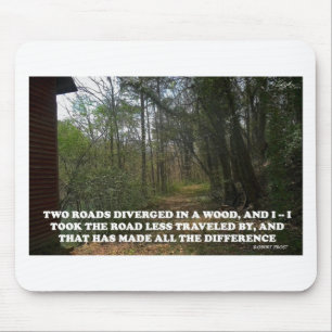 TAPIS DE SOURIS LA ROUTE MOINS A VOYAGÉ