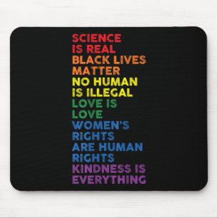 Tapis De Souris La science gay pride est une vraie vie noire femme