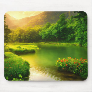 Tapis De Souris La sérénité de la nature sur un mousepad
