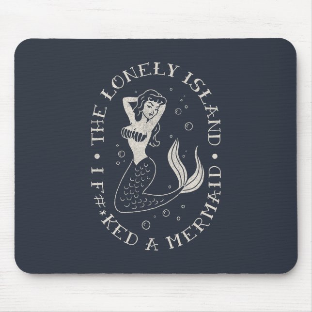 Tapis De Souris La sirène seule d'île (Devant)