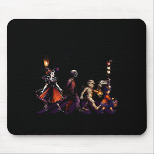 Tapis De Souris La sorcière d'Halloween Boo-tles Rock Mummy qui ma