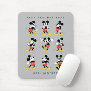 Tapis De Souris La souris Mickey de Disney   Meilleur enseignant j