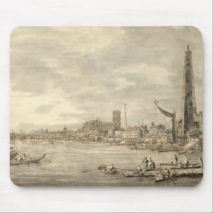 Tapis De Souris La Tamise regardant vers Westminster de Y proche
