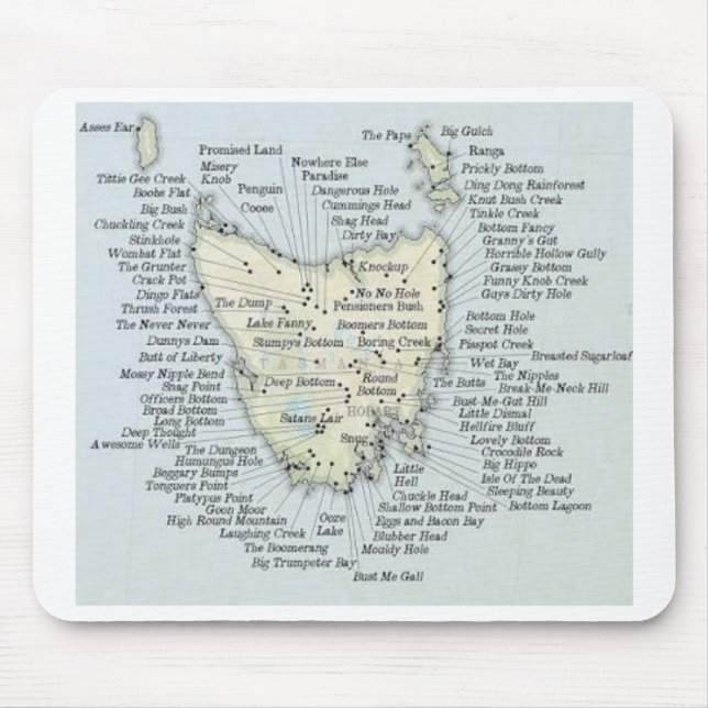 Tapis De Souris La Tasmanie, Australie (Devant)