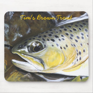 Tapis De Souris La truite Brown de Tim