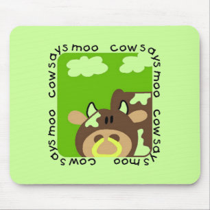 Tapis De Souris La vache indique des T-shirts et des cadeaux de MO