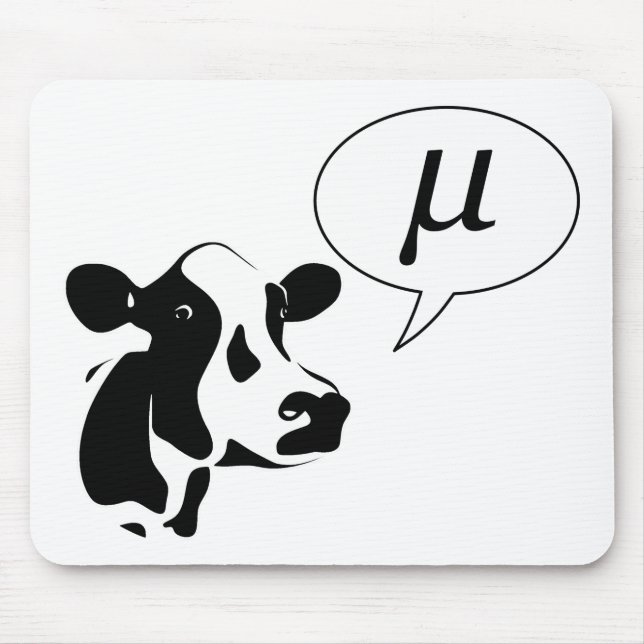 Tapis De Souris La vache scientifique va la MU (Devant)