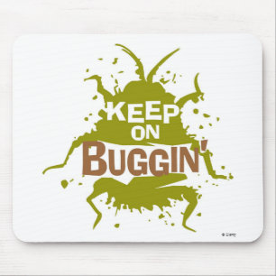 Tapis De Souris La vie d'un chien continue sur le logo de Buggin D