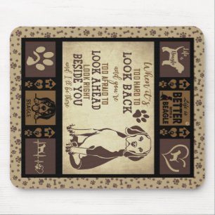 Tapis De Souris La Vie Est Meilleure Avec La Couverture De Chien B