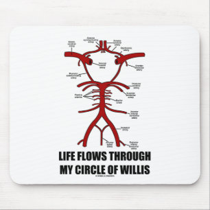 Tapis De Souris La vie traverse mon cercle de willis (la santé)