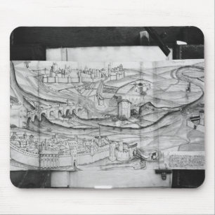 Tapis De Souris La ville et le village de Carcassonne, 1462