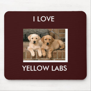 Tapis De Souris Laboratoire jaune Mousepad