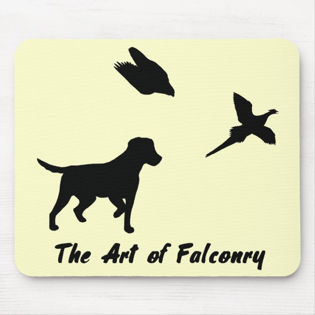Tapis De Souris Labrador et Falconry (Devant)