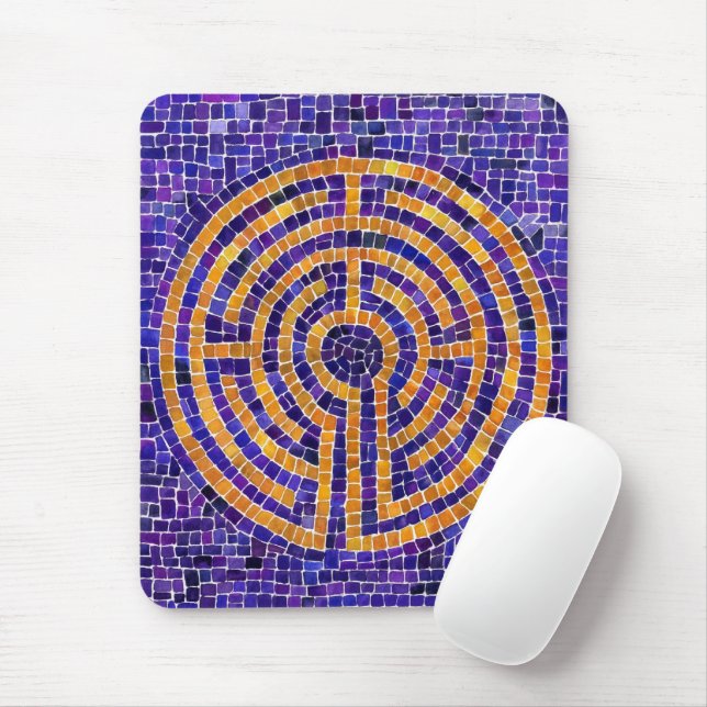 Tapis De Souris LABYRINTH MOSAIC Mousepad (Avec souris)