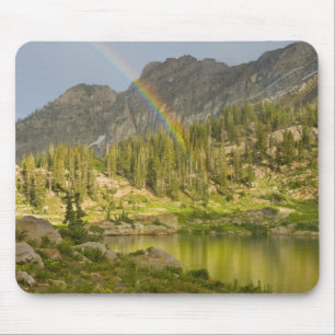 Tapis De Souris Lac Cecret avec arc-en-ciel sur Devil's Castle,