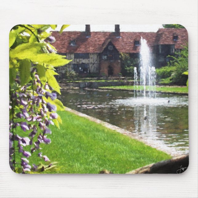 Tapis De Souris Lac et Fontaine au RHS Wisley (Devant)