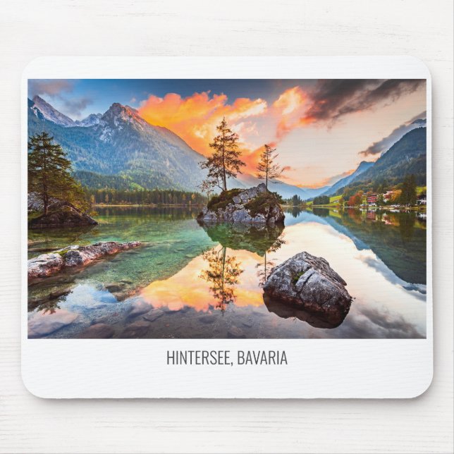 Tapis De Souris Lac Hintersee, Bavière, Allemagne (Devant)