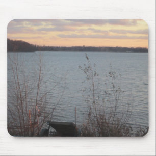 Tapis De Souris Lac Shore Sunset Mousepad