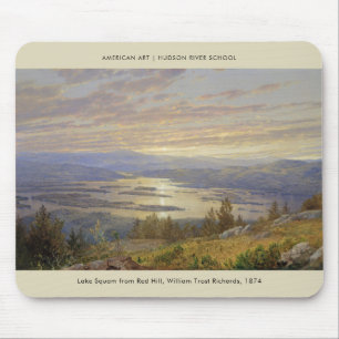 Tapis De Souris Lac Squam Red Hill Art Paysage peinture