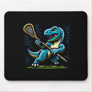 Tapis De Souris Lacrosse Dinosaure Sport Tendance Rétro Drôle Pour