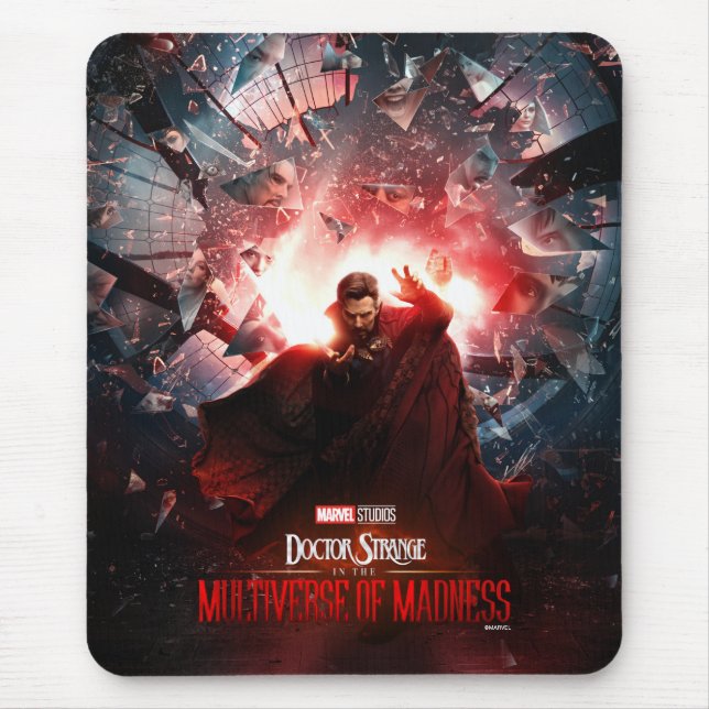 Tapis De Souris L'affiche du Docteur Strange dans le multivers de  (Devant)