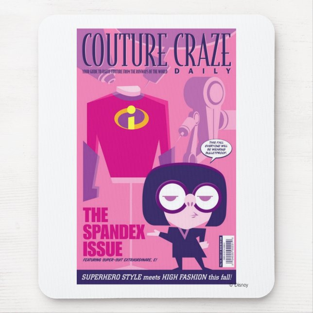 Tapis De Souris L'affiche Edna "Couture Craze" (Devant)