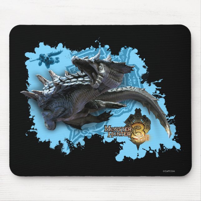 Tapis De Souris Lagiacrus chassant le chasseur (Devant)