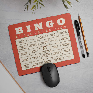 Tapis De Souris L'AI Bingo - édition rapide - Faites votre propre