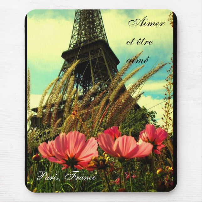 Tapis De Souris L'aimé de viseur et d'être - à l'amour et soit (Devant)