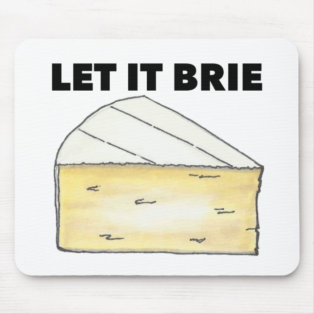 Tapis De Souris Laisser Brie (Be) Cuisine Française Foodie Chef (Devant)