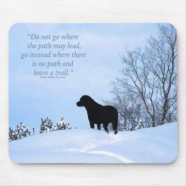 Tapis De Souris Laisser un sentier 2 - Citation Inspirationnelle - (Devant)
