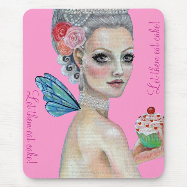 Tapis De Souris  Laissez-les manger du gâteau ! (Devant)