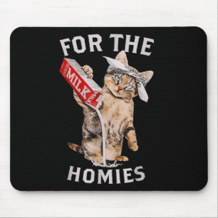 Tapis De Souris Lait Chat Pour Les Homies &amp; Mème Drôle Mat Lai