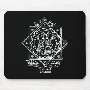 Tapis De Souris Lakshmi déesse indienne de la richesse hindouisme 