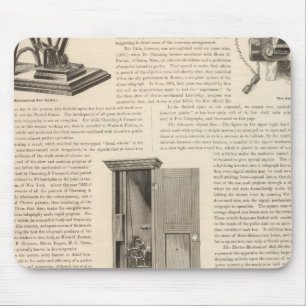 Tapis De Souris L'alarme incendie et le télégraphe de la police am