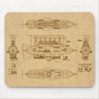 Tapis De Souris L'Albatros de Robur du "Maître du Monde"