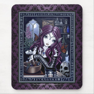 Tapis De Souris "L'alchimiste" Mouspad féerique magique gothique