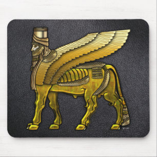 Tapis De Souris Lamassu taureau ailé babylonien
