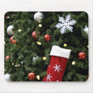 Tapis De Souris L'Amérique du Nord. Décorations de Noël sur