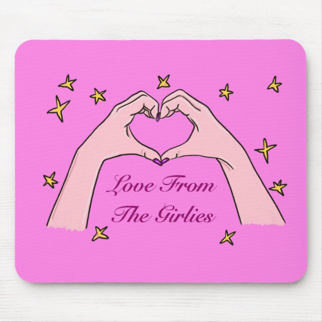 Tapis De Souris L'Amour Des Filles Mousepad (Devant)
