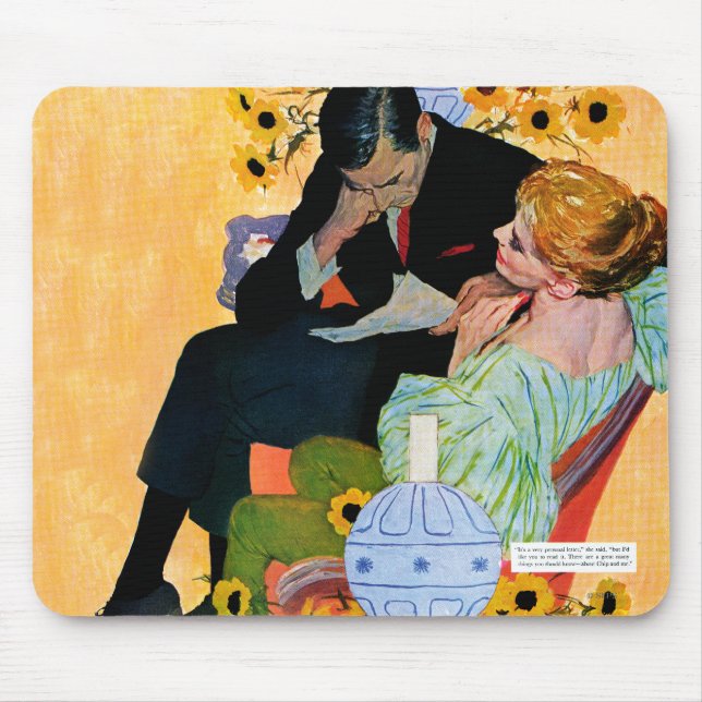 Tapis De Souris L'amour meurt lentement (Devant)
