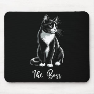 Tapis De Souris L'Amoureux des chats Boss Tuxedo Kitten Tuxedo Pro
