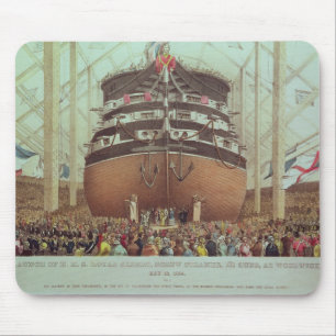 Tapis De Souris Lancement de H.M.S. Royal Albert, vapeur de vis