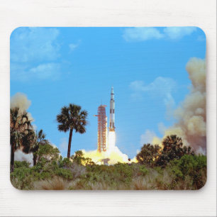 Tapis De Souris Lancement de la fusée Saturn V de la NASA Apollo 1