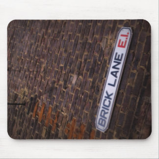 Tapis De Souris Lane en brique - Panneau de rue - Londres - Mousep