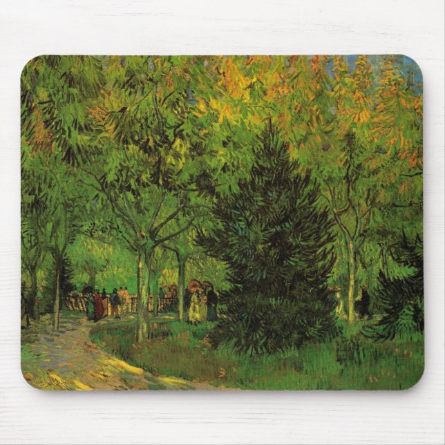 Tapis De Souris Lane in Public Garden, Arles par Vincent van Gogh (Devant)