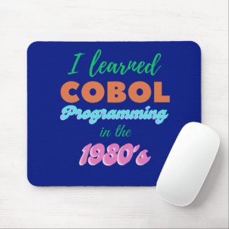 Tapis De Souris Langage de programmation Cobol appris dans les ann